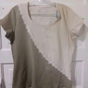Womans Faded Glory 12-14 Large Tie Dye Blouse